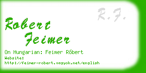 robert feimer business card